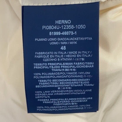 HERNO ヘルノ White PI0804U GLOBE Down Jacket Jacket