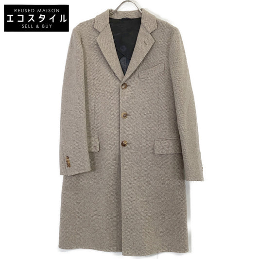 Belvest ベルベスト Beige PT13DBA Wool Chesterfield Coat Coat
