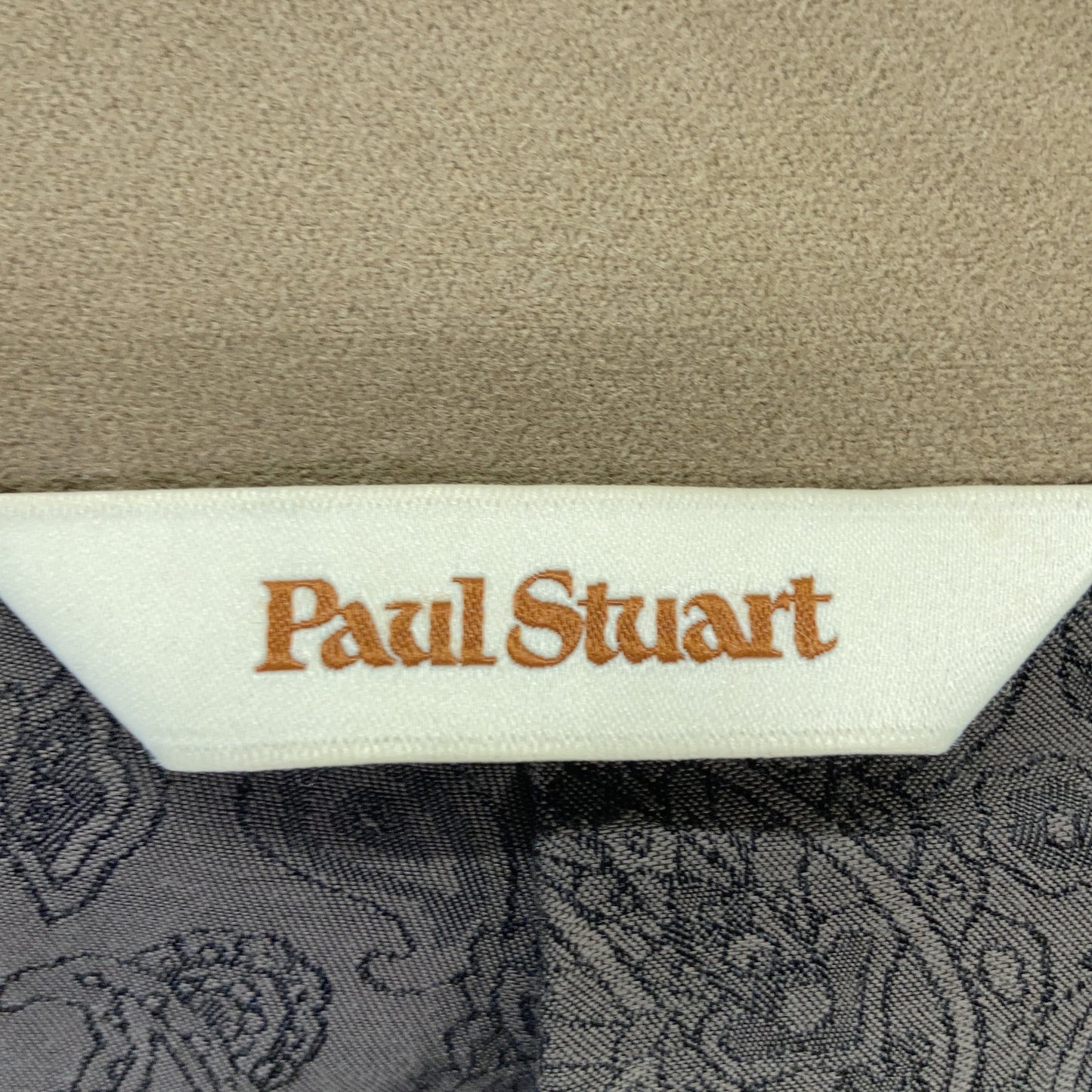 Paul Stuart ポールスチュアート ﾍﾞｰｼﾞｭ ﾍﾞﾙﾄ付き ｳｰﾙ ｽﾃﾝｶﾗｰｺｰﾄ コート 48