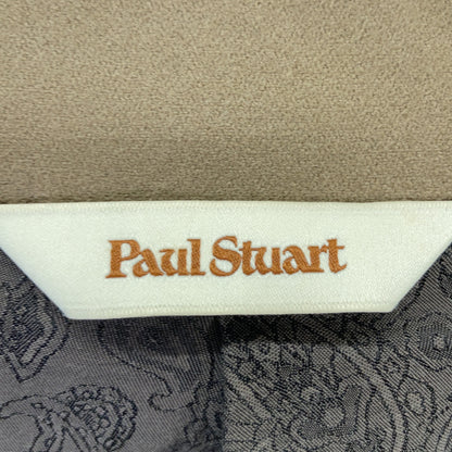 Paul Stuart ポールスチュアート ﾍﾞｰｼﾞｭ ﾍﾞﾙﾄ付き ｳｰﾙ ｽﾃﾝｶﾗｰｺｰﾄ コート 48