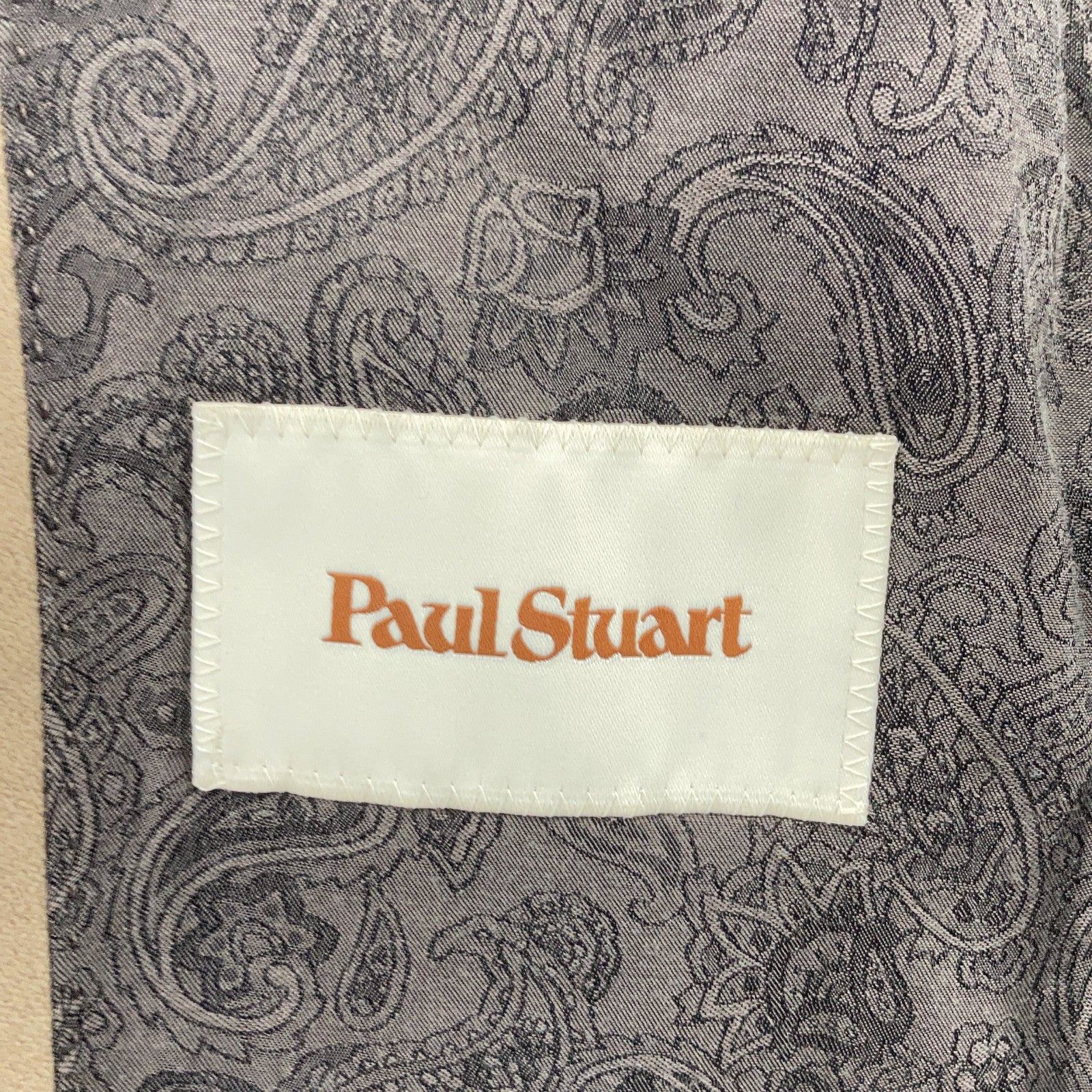 Paul Stuart ポールスチュアート ﾍﾞｰｼﾞｭ ﾍﾞﾙﾄ付き ｳｰﾙ ｽﾃﾝｶﾗｰｺｰﾄ コート 48