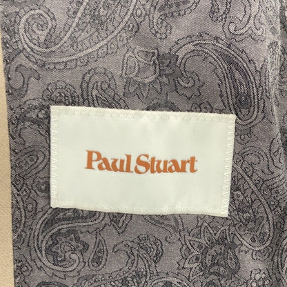 Paul Stuart ポールスチュアート ﾍﾞｰｼﾞｭ ﾍﾞﾙﾄ付き ｳｰﾙ ｽﾃﾝｶﾗｰｺｰﾄ コート 48