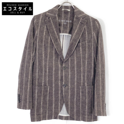 CIRCOLO1901 Circolo 1901 Brown Striped Twin Stripe Jacket