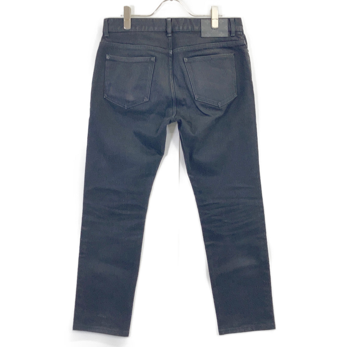 LOUIS VUITTON Black Monogram Patch Denim Pants Bottoms