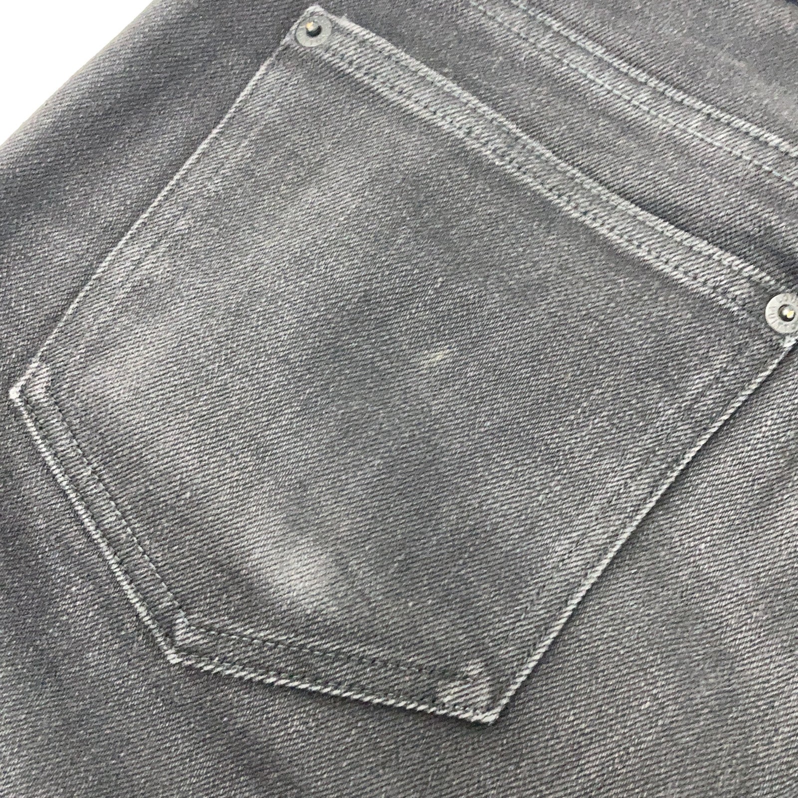 LOUIS VUITTON Black Monogram Patch Denim Pants Bottoms