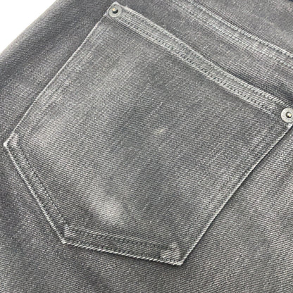 LOUIS VUITTON Black Monogram Patch Denim Pants Bottoms