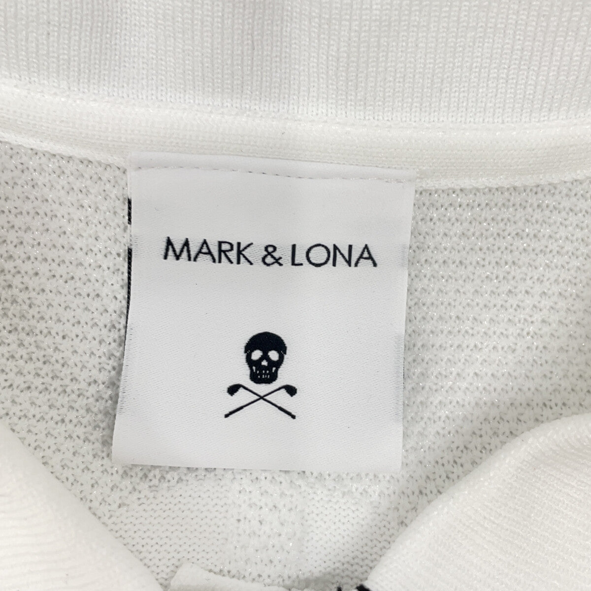 MARK&LONA MLW-6A-AB04 White Knit Vest Henley Neck Shirt Top