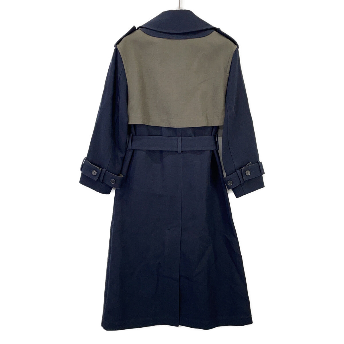 3.1 Phillip lim スリーワンフィリップリム P232-80001CLO Navy×Khaki Color-Block Trench Coat Coat