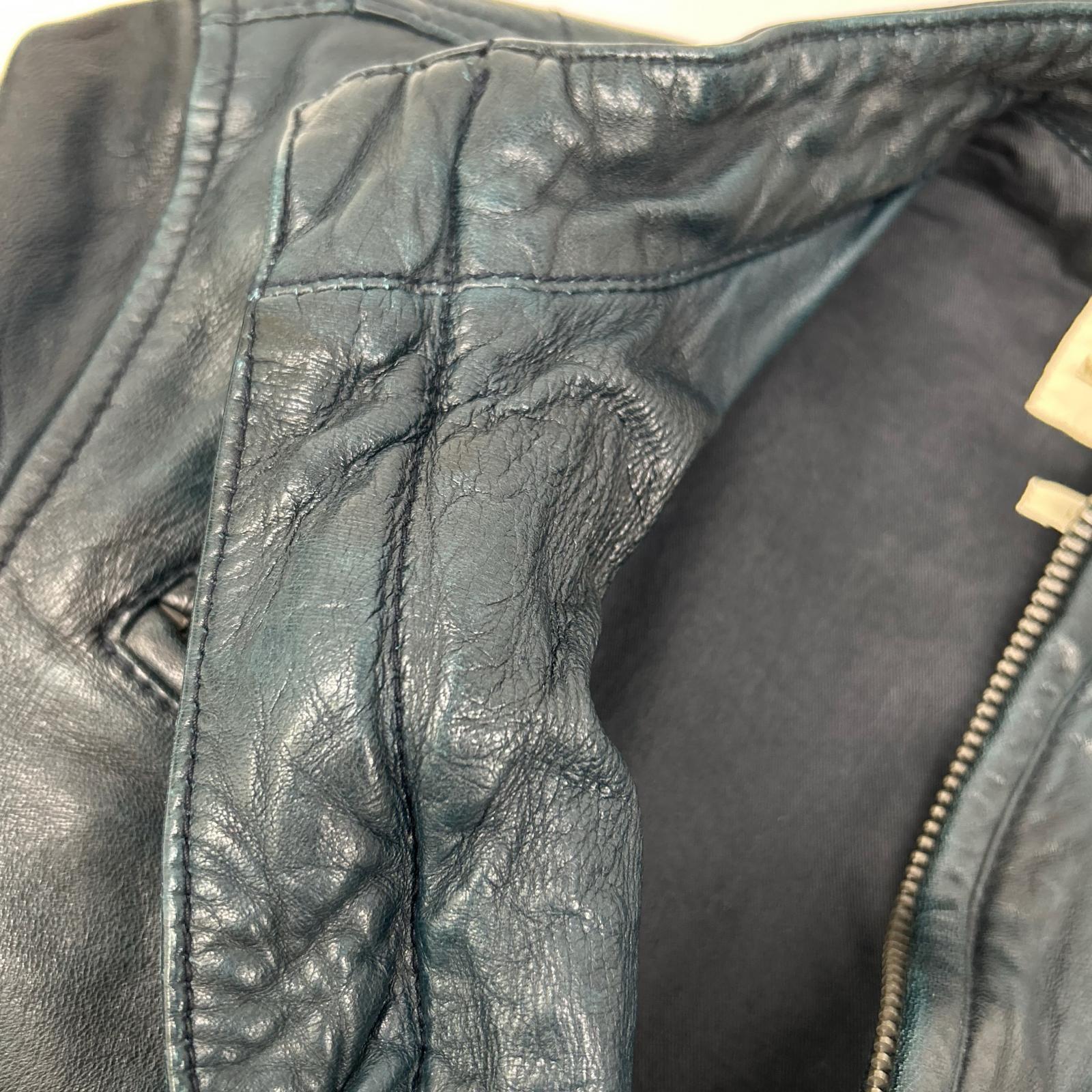 LEVI'S リーバイス 【MADE&CRAFTED】548494 Indigo-Dyed Lamb Leather Jacket