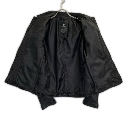 LOVELESS Black Lamb Leather Field Jacket S