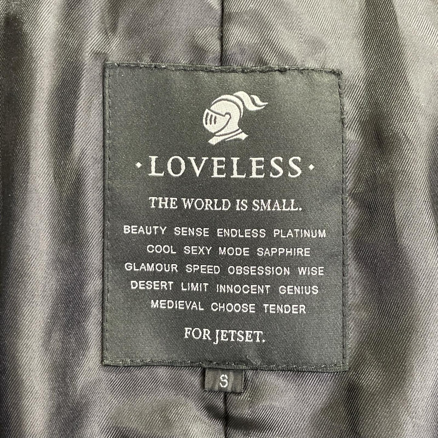 LOVELESS Black Lamb Leather Field Jacket S