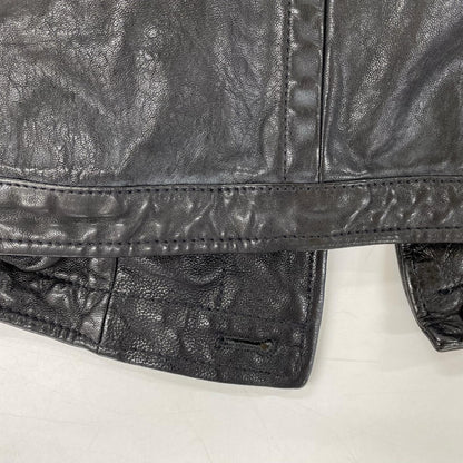 LOVELESS Black Lamb Leather Field Jacket S