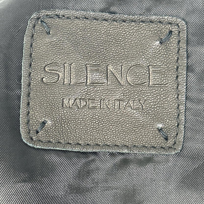 SILENCE サイレンス 3931 ブラックゴートレザー シングルライダース ジャケット