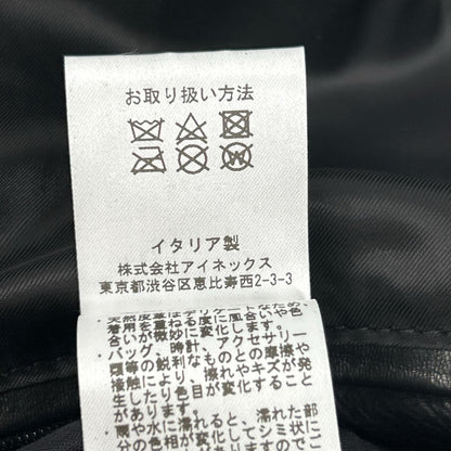 SILENCE サイレンス 3931 ブラックゴートレザー シングルライダース ジャケット