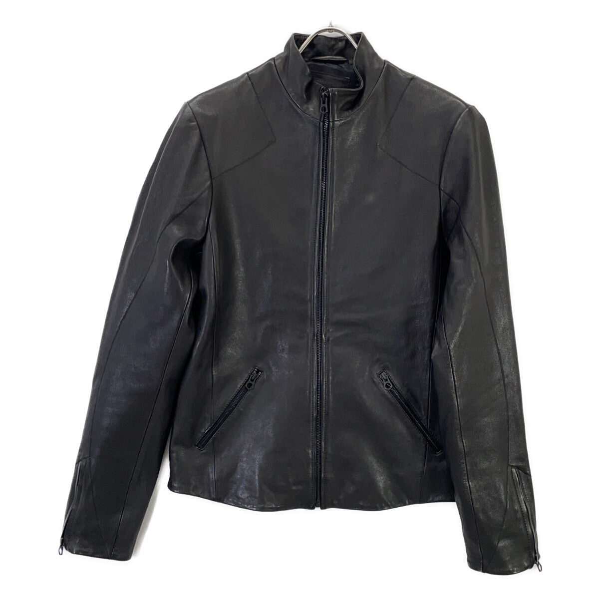 DENHAM デンハム 01-21-01-25-121 DRIFTER ブラック ラムレザー シングルライダース ジャケット