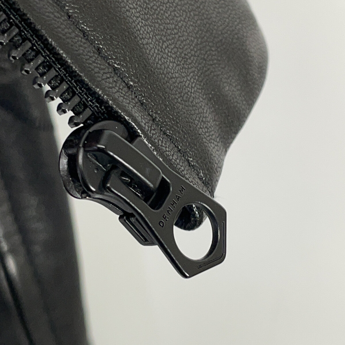 DENHAM デンハム 01-21-01-25-121 DRIFTER ブラック ラムレザー シングルライダース ジャケット