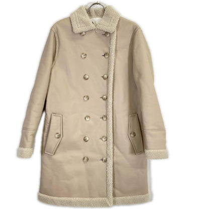 8PM Eight PM 米色仿皮毛一体外套 XS