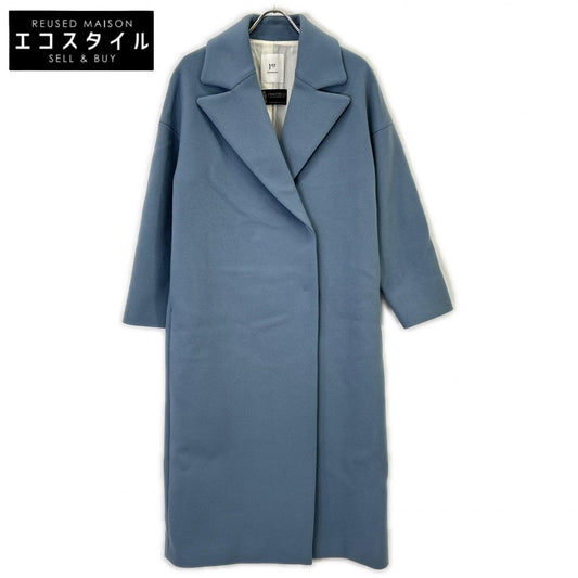 1er Arrondissement Premier Arrondissement B1004AFC078 MANTECO Blue Wool Double Beaver Coat Coat 38
