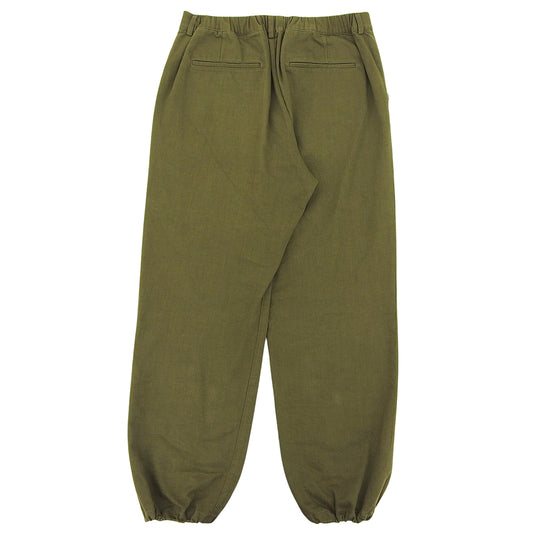 CW Katsuragi Washed Tapered Easy Trousers Bottoms Green 4 Bottoms 40 Men's