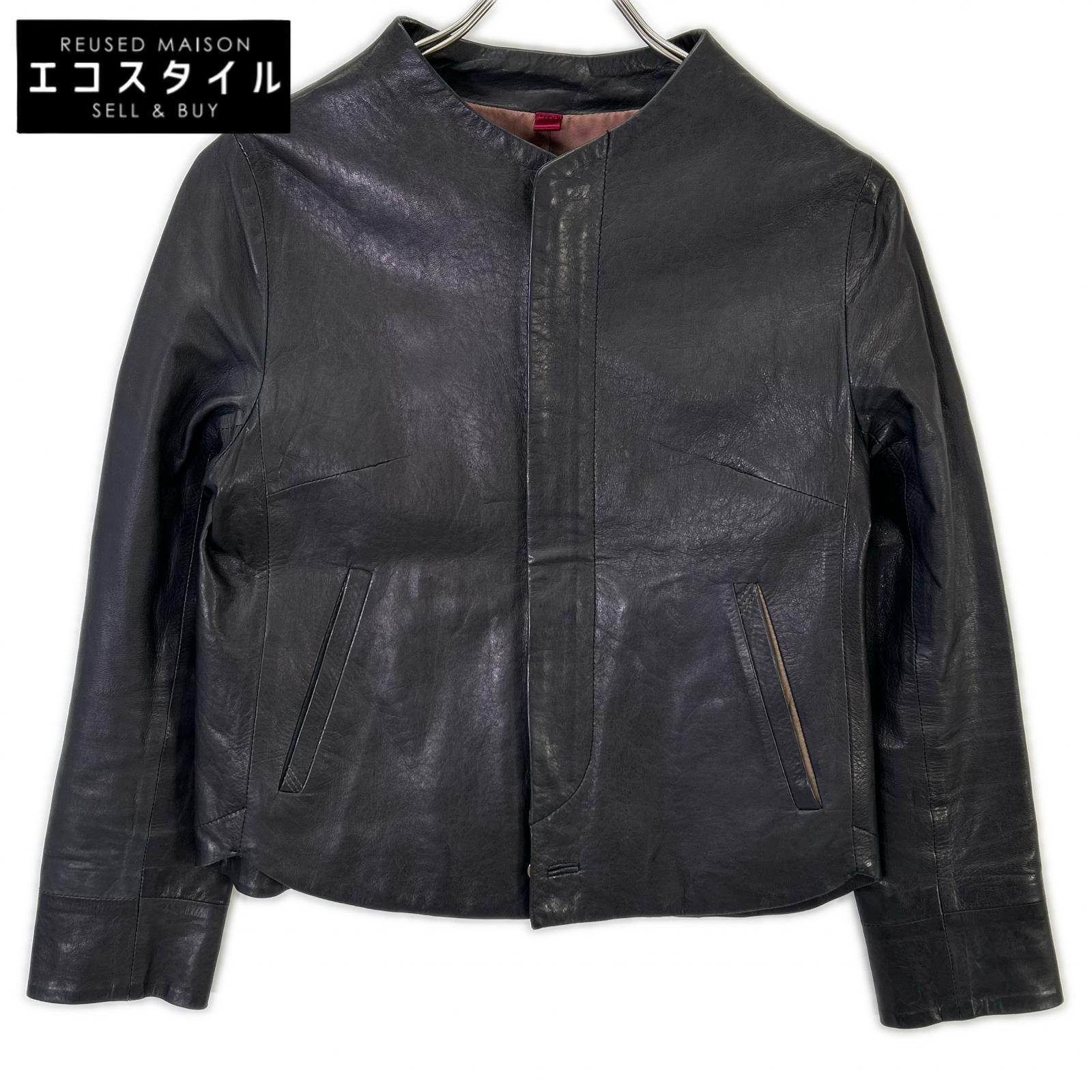 Pallas Palace パラスパレス PLJK-9546C ﾌﾞﾗｯｸ ﾉｰｶﾗｰﾗﾑﾚｻﾞｰｼﾞｬｹｯﾄ ジャケット 2