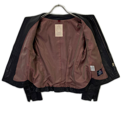 Pallas Palace パラスパレス PLJK-9546C ﾌﾞﾗｯｸ ﾉｰｶﾗｰﾗﾑﾚｻﾞｰｼﾞｬｹｯﾄ ジャケット 2