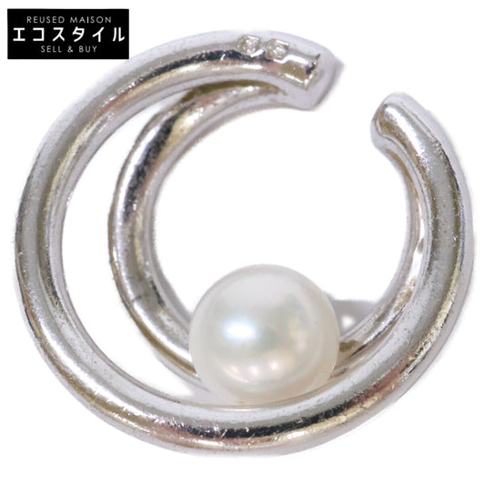 MIKIMOTO 925 1P Akoya Pearl Ear Cuff Earrings