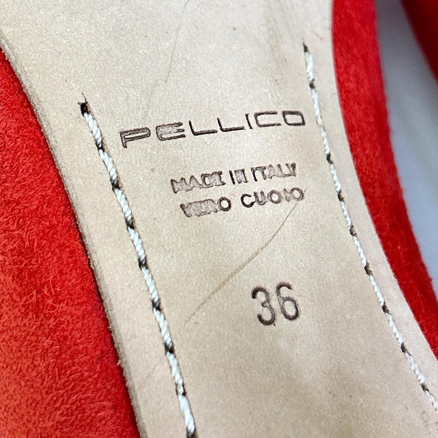 PELLICO 派丽高 【美品】ANDREA 安德烈 绒面革尖头高跟鞋
