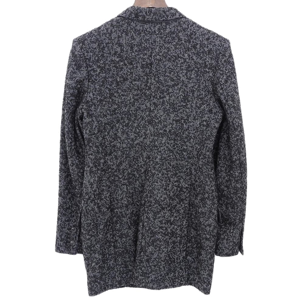 Cabana カバナ ウール ダブルブレスト ロングジャケット レディース ブラック グレー 38 19AW-JK04-1 ジャケット
