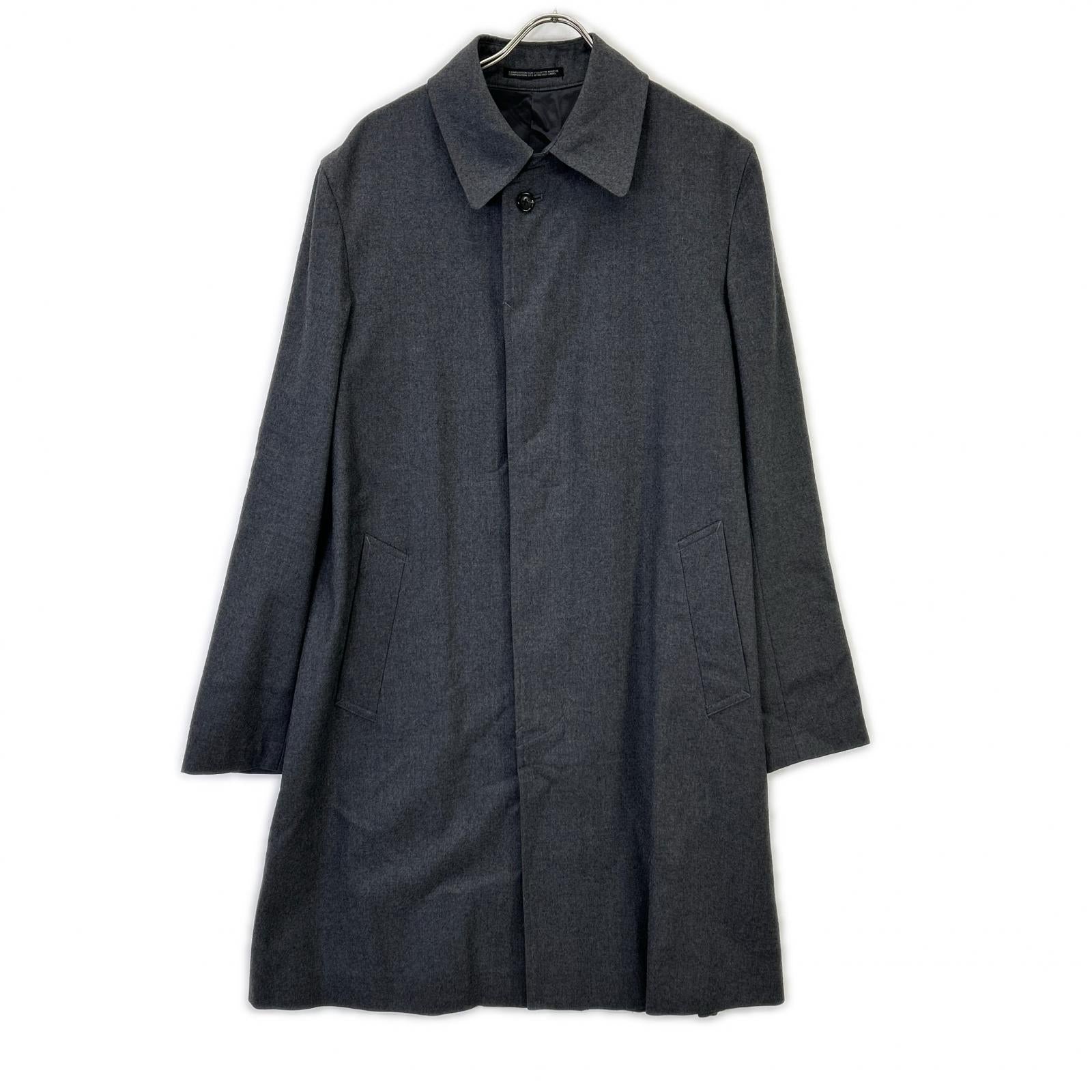 YOHJI YAMAMOTO COSTUME D’HOMME 山本耀司 男士高级定制 HC-C82-141 灰色 立领风衣 大衣