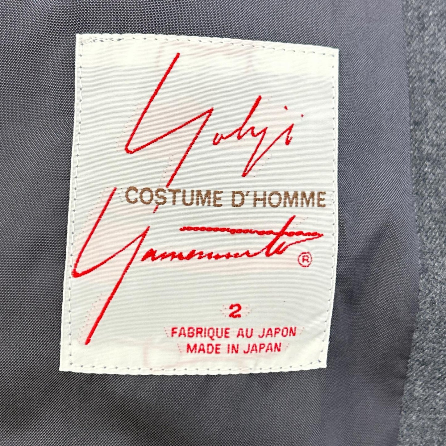 YOHJI YAMAMOTO COSTUME D’HOMME 山本耀司 男士高级定制 HC-C82-141 灰色 立领风衣 大衣