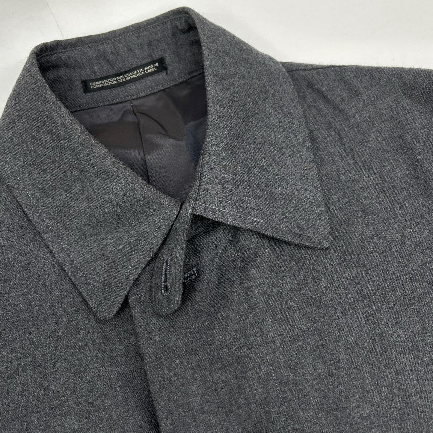 YOHJI YAMAMOTO COSTUME D’HOMME 山本耀司 男士高级定制 HC-C82-141 灰色 立领风衣 大衣