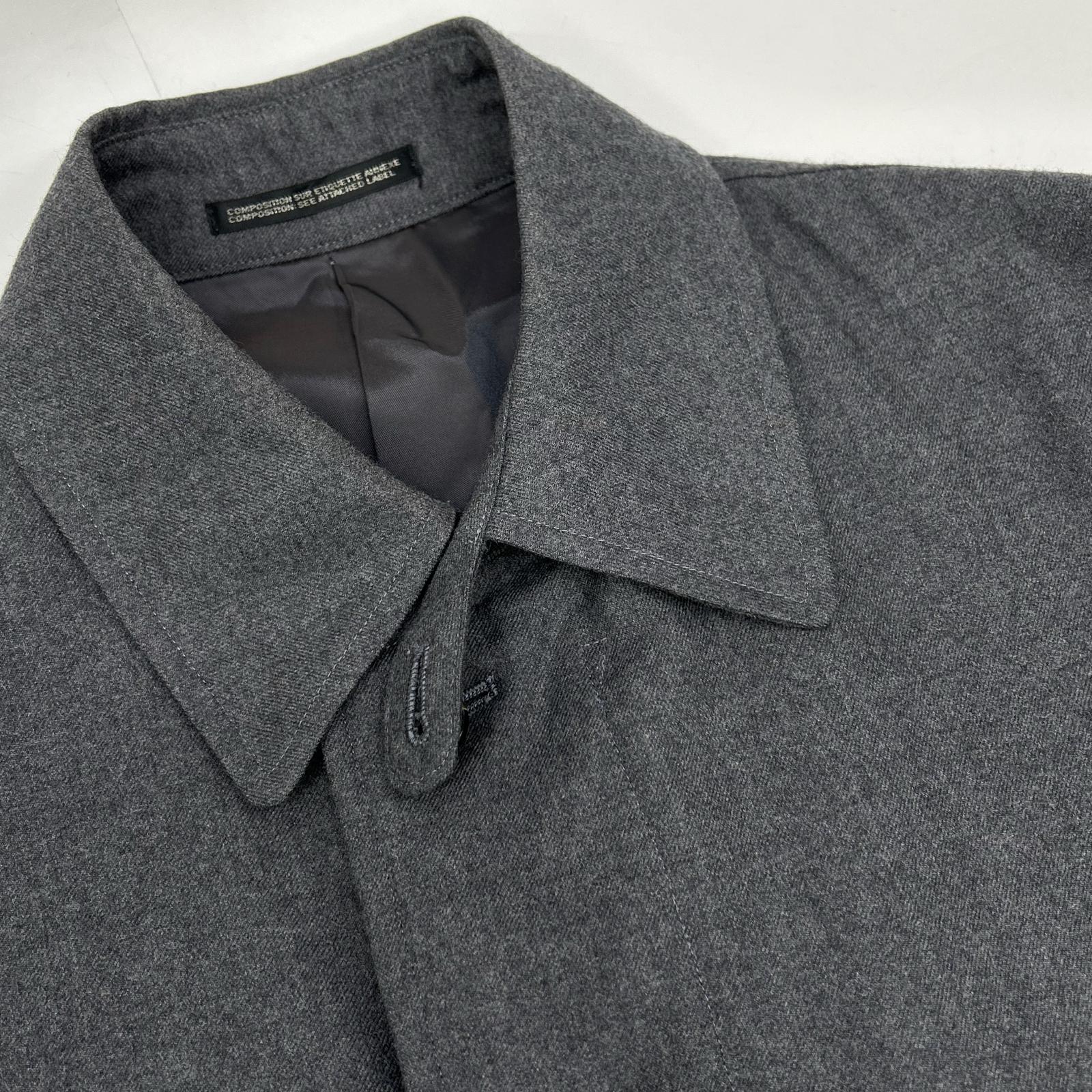 YOHJI YAMAMOTO COSTUME D’HOMME 山本耀司 男士高级定制 HC-C82-141 灰色 立领风衣 大衣