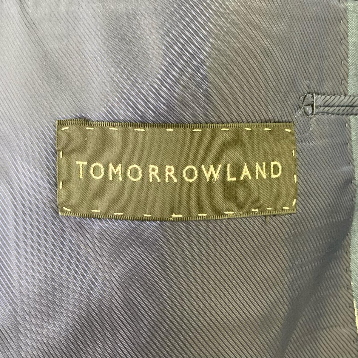 TOMORROWLAND トゥモローランド ネイビー ウール/コットン ストライプ シングルスーツ スーツ セットアップ