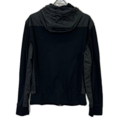 Ralph Lauren PURPLE LABEL Black Knit Nylon Combination Hooded Jacket M