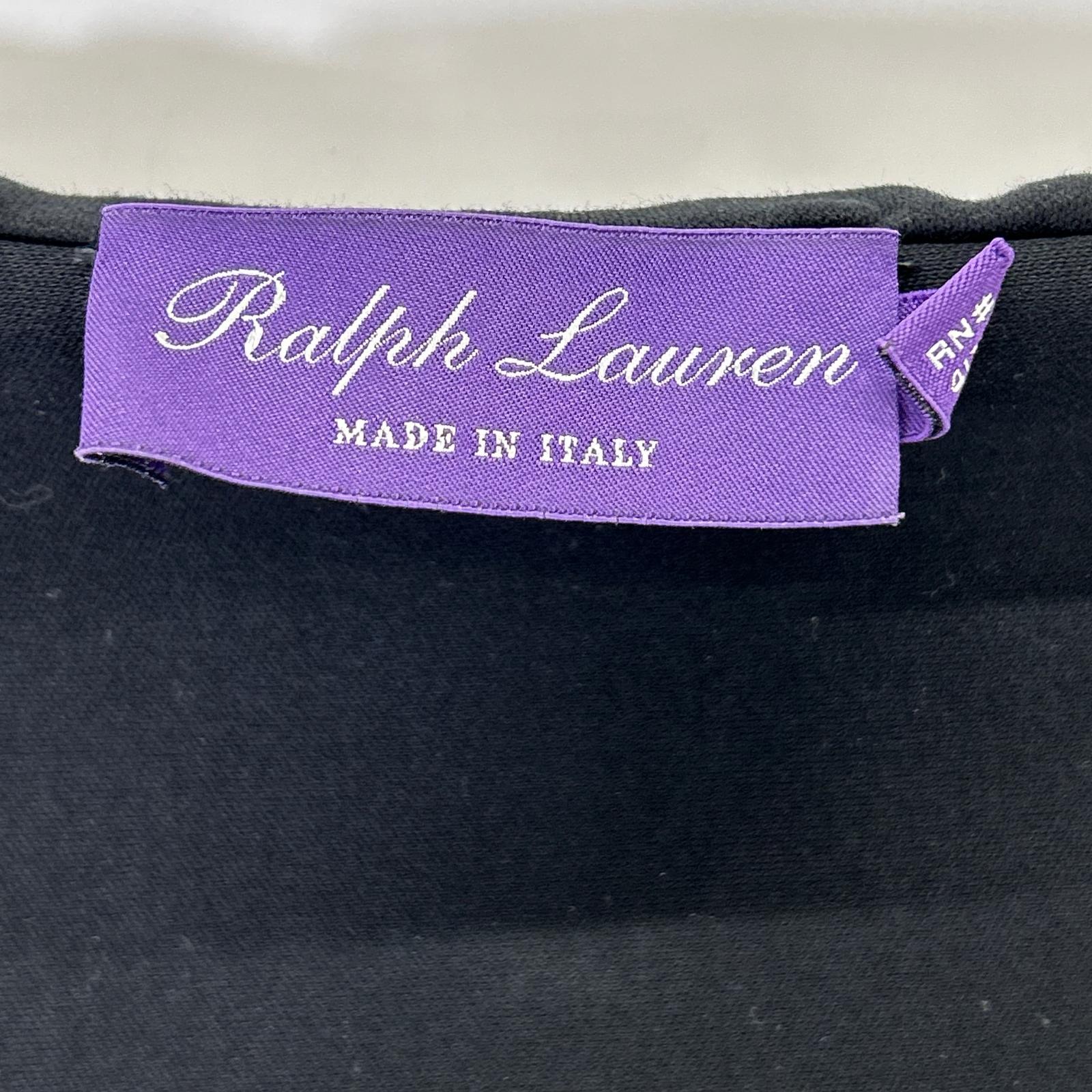 Ralph Lauren PURPLE LABEL Black Knit Nylon Combination Hooded Jacket M