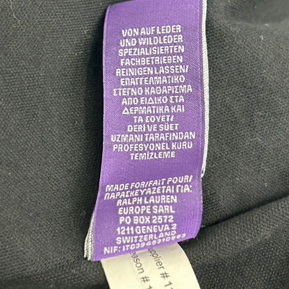 Ralph Lauren PURPLE LABEL Black Knit Nylon Combination Hooded Jacket M