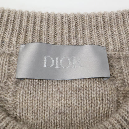 DIOR ディオール 美品 国内正規 513M627A7017 ディオールアイコン カナージュ ケーブルニット リネンxカシミヤセーター トップス