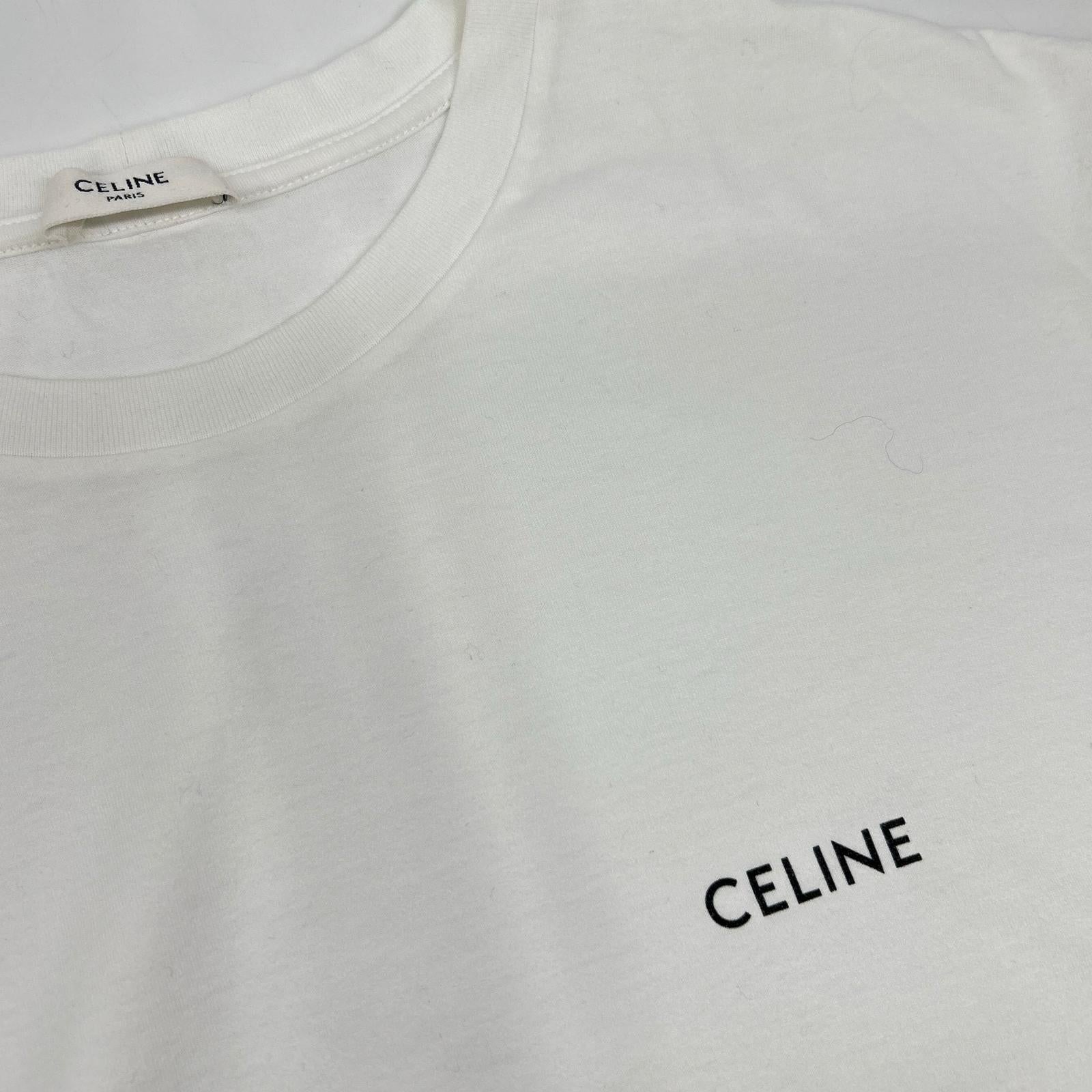 CELINE Celine 2X43C671C Logo Loose T-Shirt Top