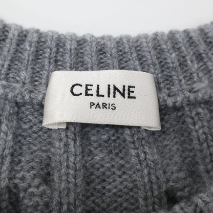 CELINE セリーヌ 美品 国内正規 2AD4G362W トリオンフセーター/カシミヤ ケーブルニット トップス
