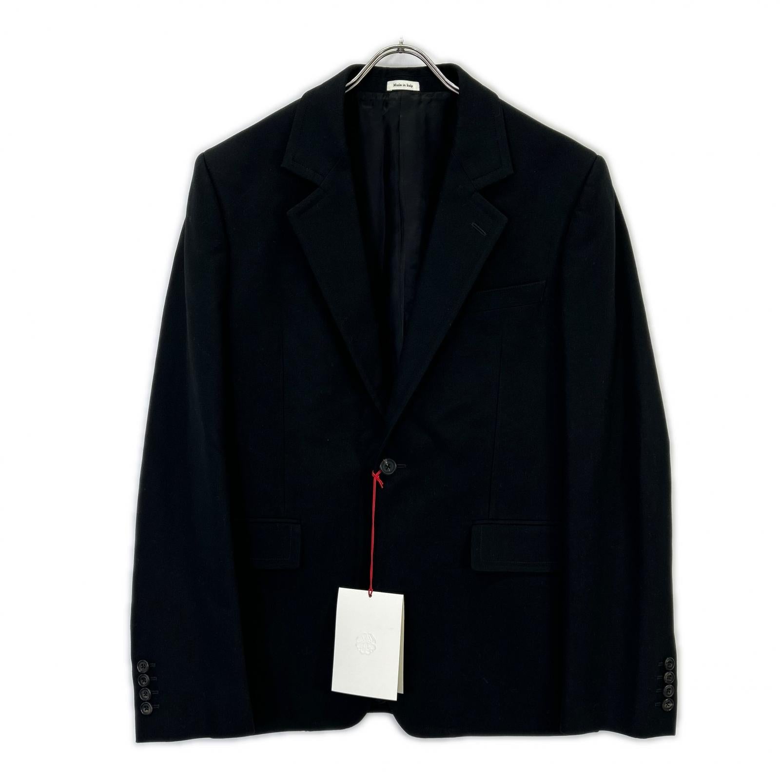 Alexander McQueen アレキサンダーマックイーン 739265 ブラック ノッチドラペル 1釦 シングルジャケット ジャケット