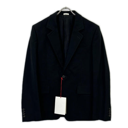 Alexander McQueen アレキサンダーマックイーン 739265 ブラック ノッチドラペル 1釦 シングルジャケット ジャケット