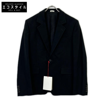 Alexander McQueen アレキサンダーマックイーン 739265 ブラック ノッチドラペル 1釦 シングルジャケット ジャケット