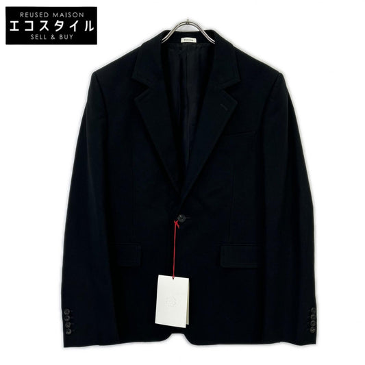 Alexander McQueen アレキサンダーマックイーン 739265 ブラック ノッチドラペル 1釦 シングルジャケット ジャケット