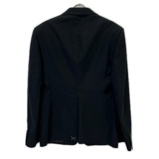 Alexander McQueen アレキサンダーマックイーン 739265 ブラック ノッチドラペル 1釦 シングルジャケット ジャケット