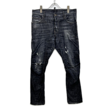 DSQUARED2 ディースクエアード S74LB0109 Tidy biker jean ﾌﾞﾗｯｸﾃﾞﾆﾑ ボトムス 46