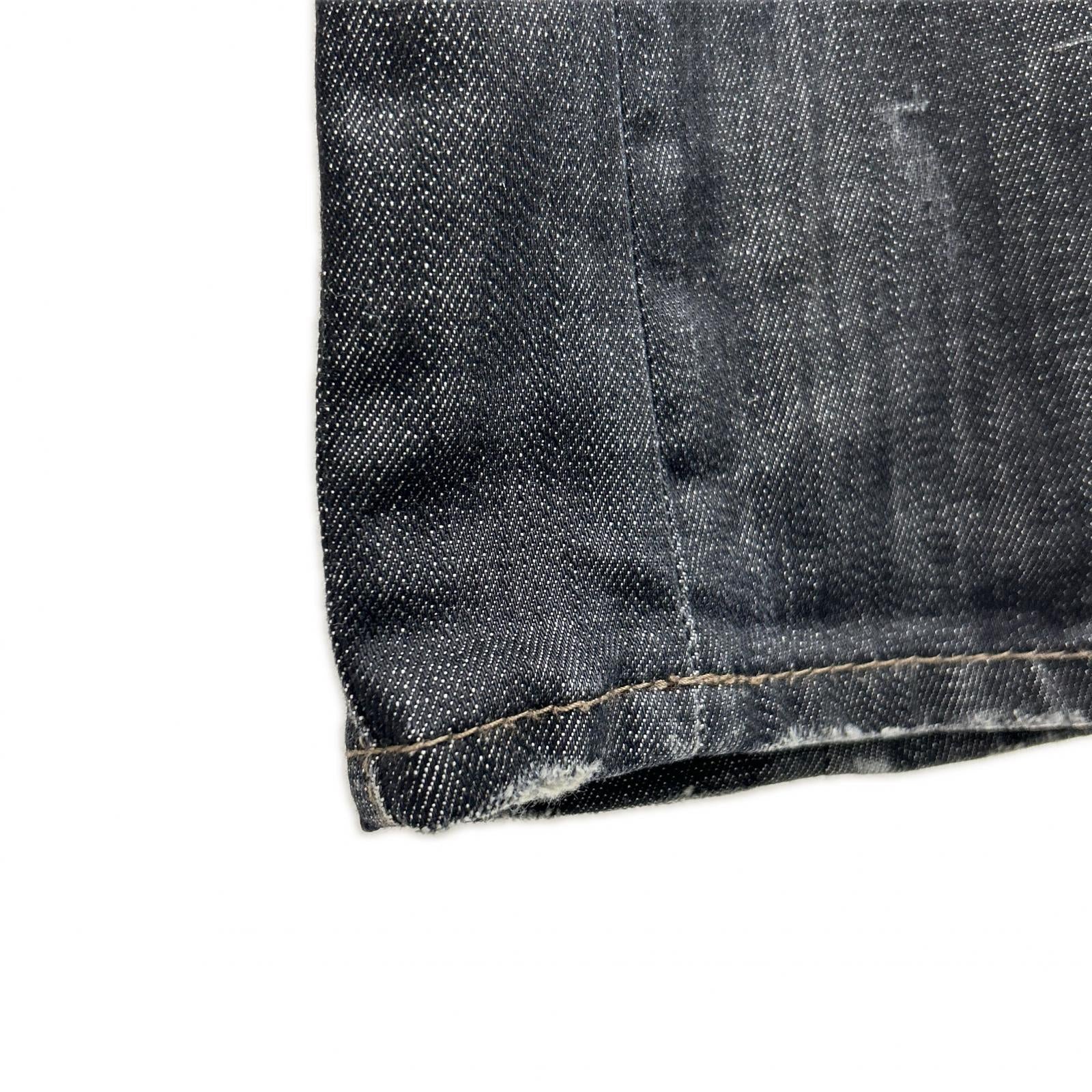 DSQUARED2 ディースクエアード S74LB0109 Tidy biker jean ﾌﾞﾗｯｸﾃﾞﾆﾑ ボトムス 46