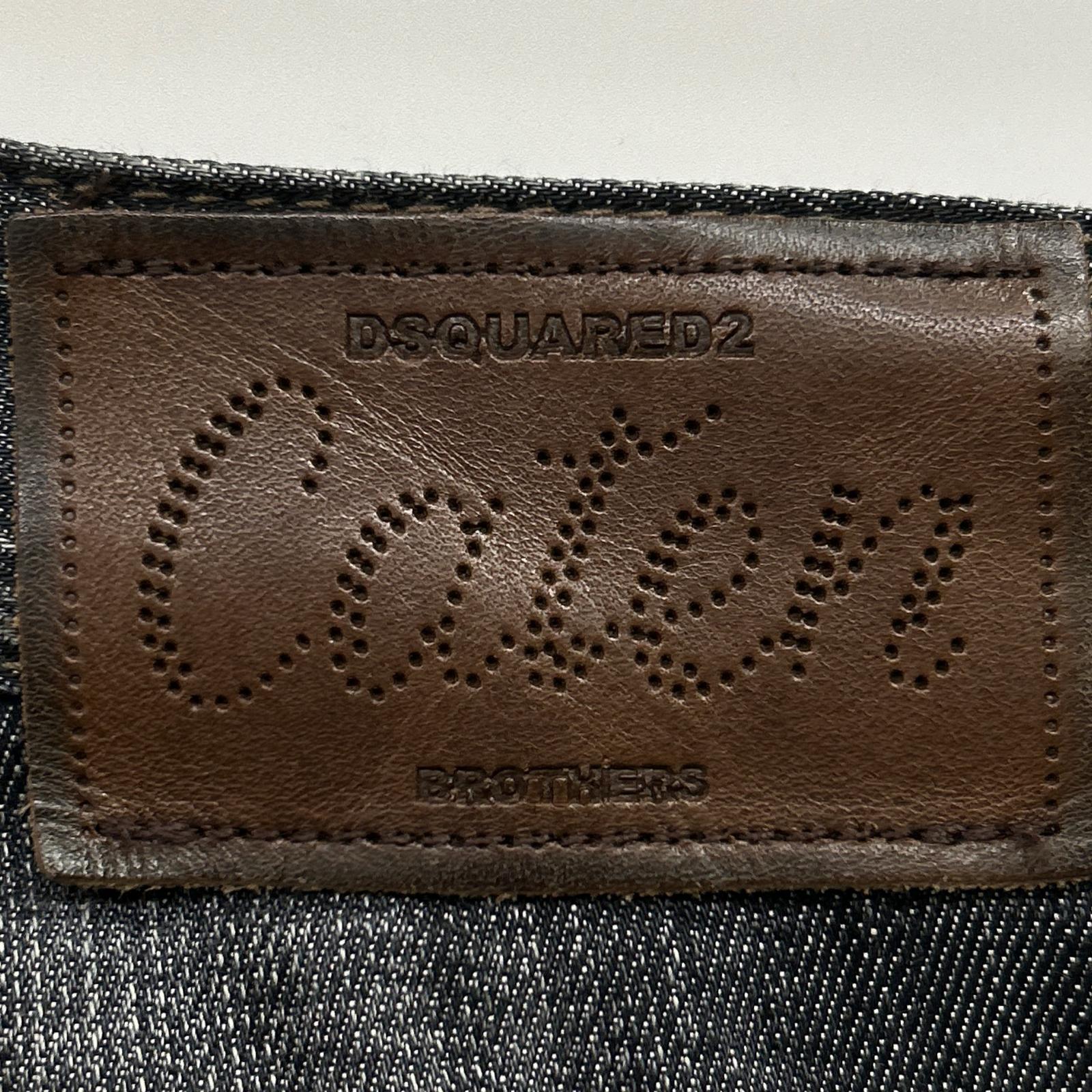 DSQUARED2 ディースクエアード S74LB0109 Tidy biker jean ﾌﾞﾗｯｸﾃﾞﾆﾑ ボトムス 46
