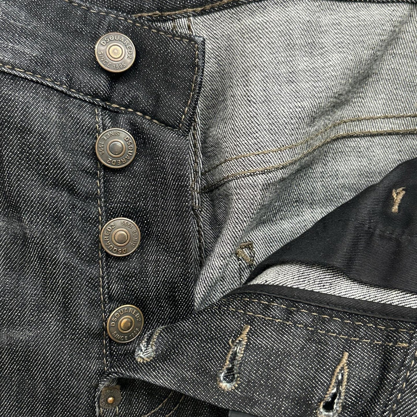 DSQUARED2 ディースクエアード S74LB0109 Tidy biker jean ﾌﾞﾗｯｸﾃﾞﾆﾑ ボトムス 46