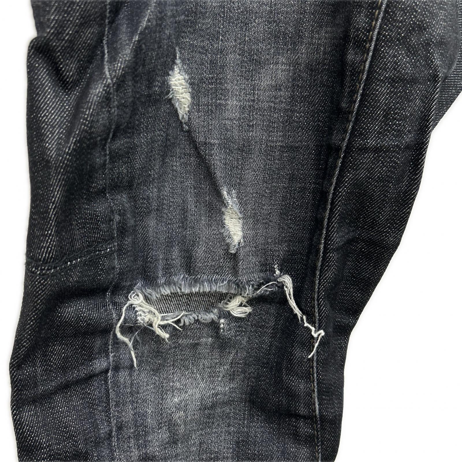 DSQUARED2 ディースクエアード S74LB0109 Tidy biker jean ﾌﾞﾗｯｸﾃﾞﾆﾑ ボトムス 46