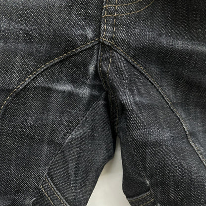 DSQUARED2 ディースクエアード S74LB0109 Tidy biker jean ﾌﾞﾗｯｸﾃﾞﾆﾑ ボトムス 46